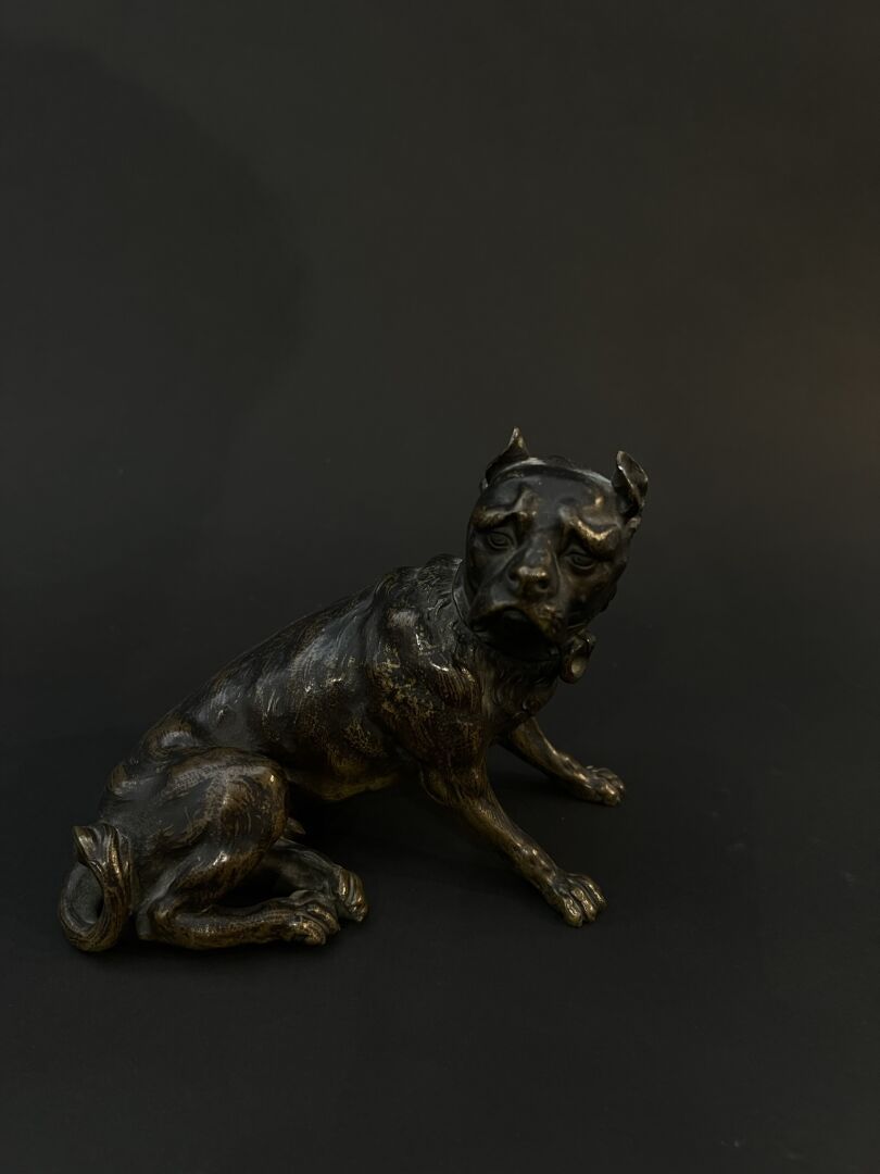 Null 染色的青铜狗，约1880年