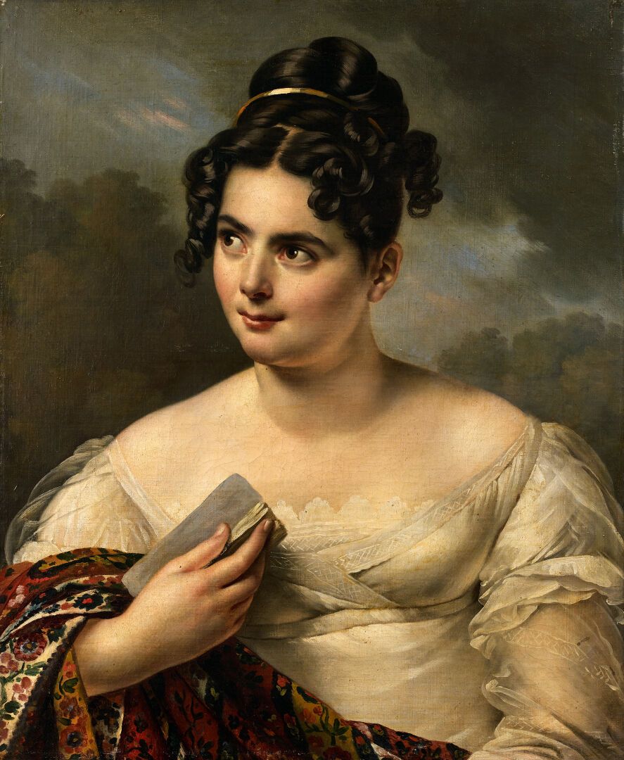 Null Attribué à Antoinette Cécile Hortense HAUDEBOURG LESCOT (1784-1845)
Portrai&hellip;