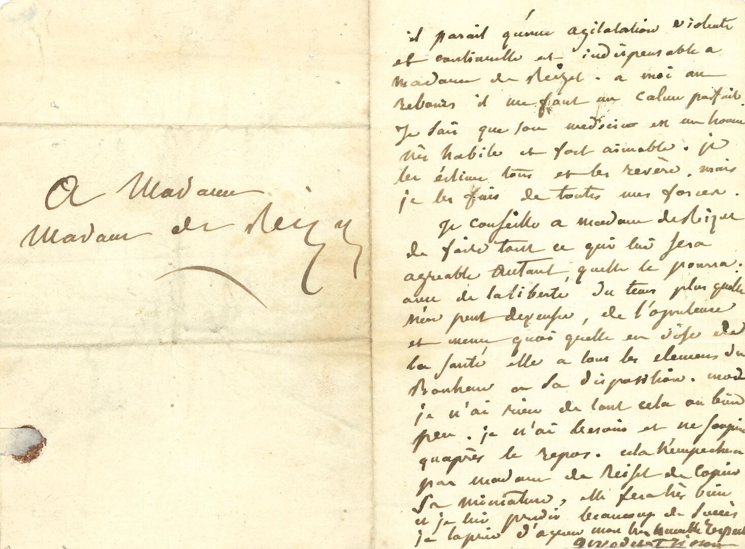 Null Anne-Louis GIRODET-TRIOSON. L.A.S., [1819?], an Madame de REISET; 1 Seite.
&hellip;
