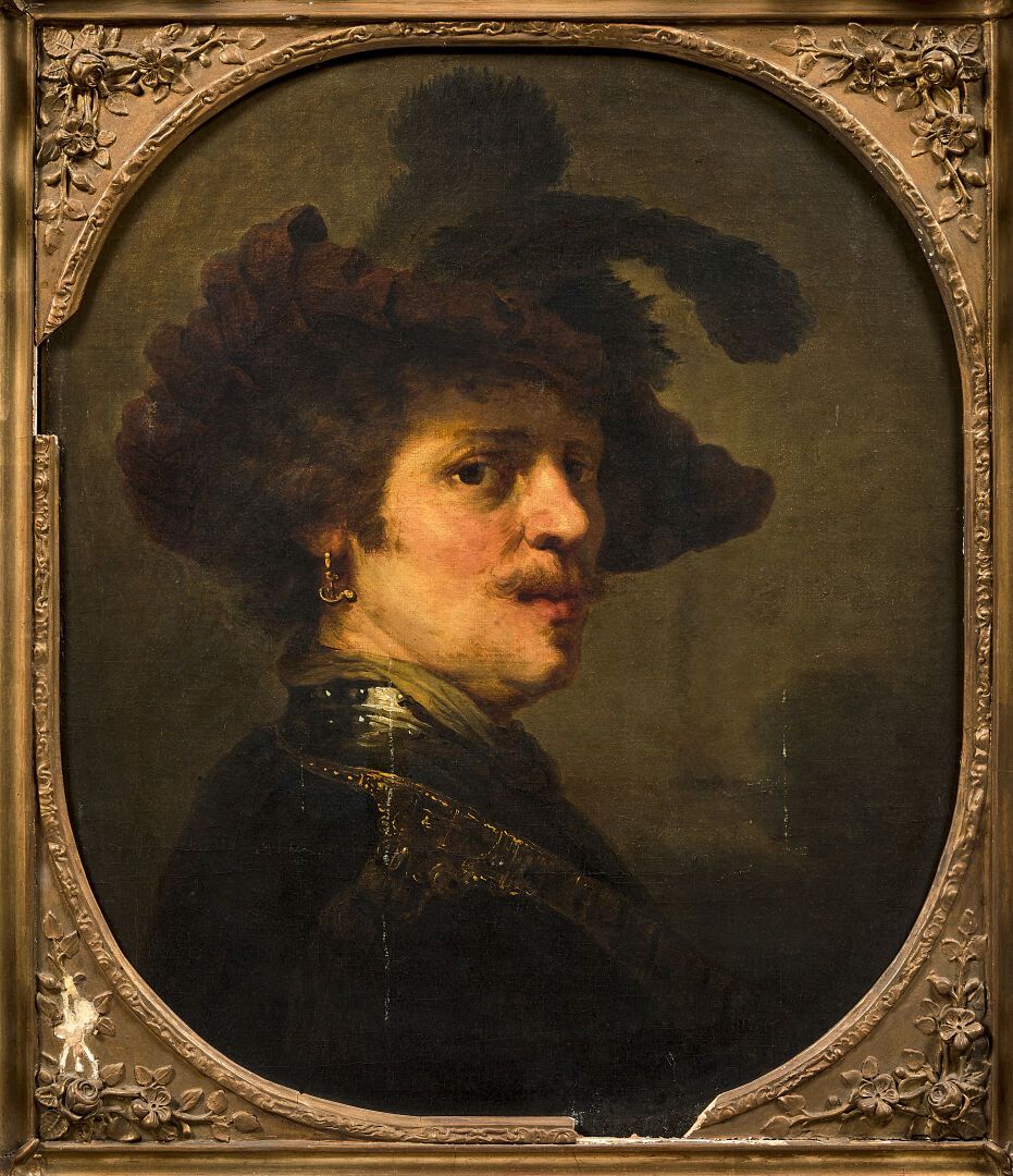 Null École FRANÇAISE vers 1800, d'après Rembrandt
Portrait au béret à plumes
Toi&hellip;