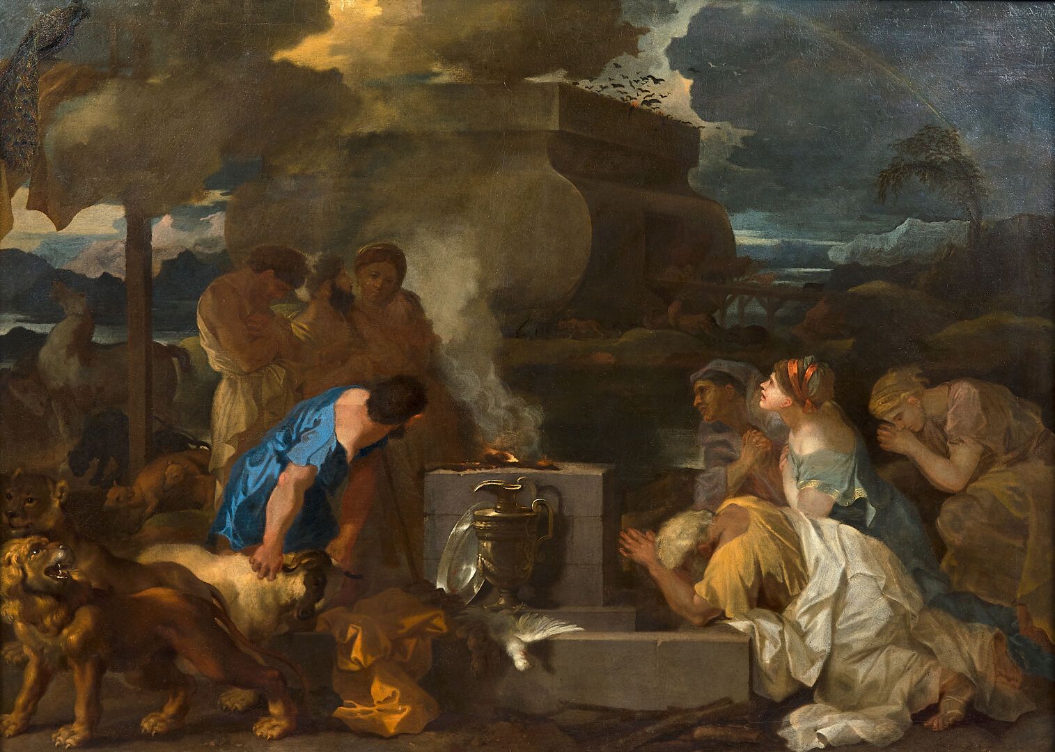 Null Sébastien BOURDON (Montpellier 1616 - Parigi 1671)
Il sacrificio di Noè all&hellip;