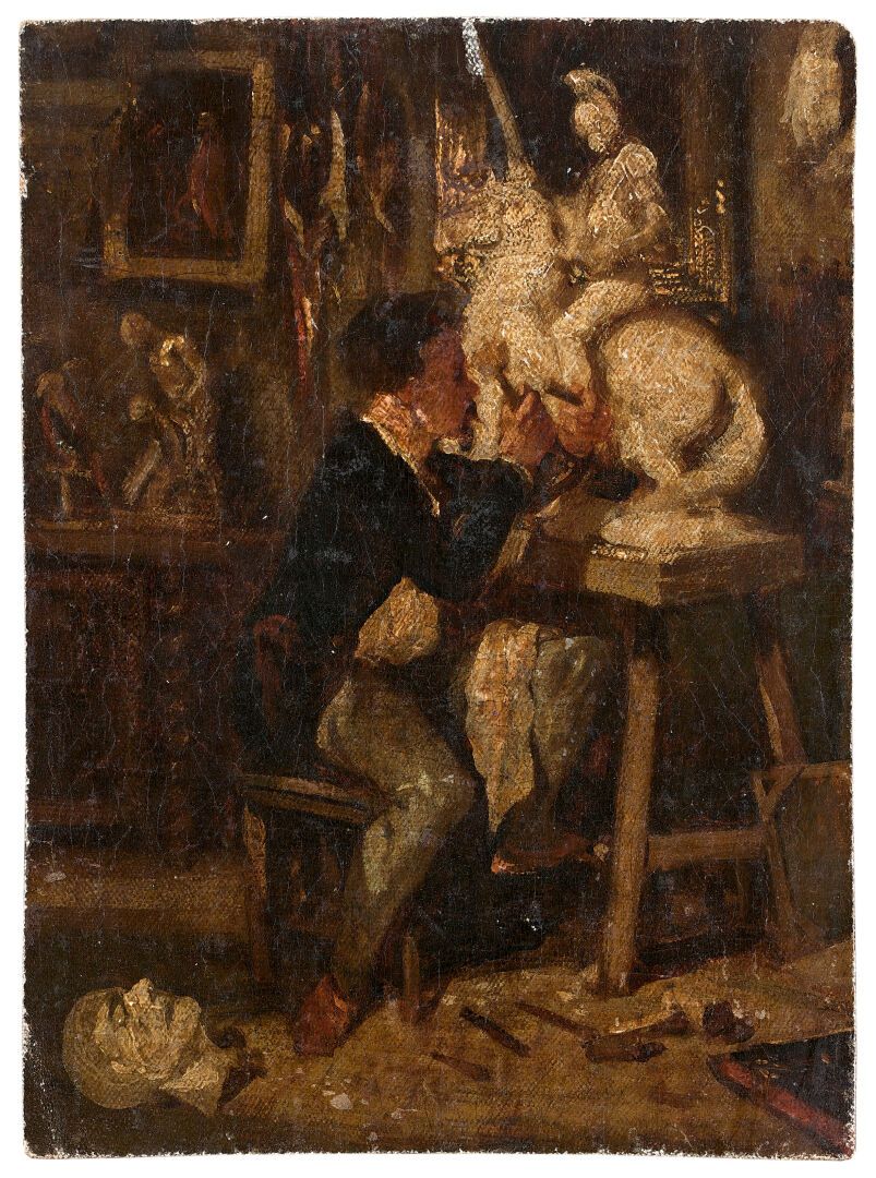 Null Attribué à Sébastien Charles GIRAUD (1819-1892)
Portrait présumé d'Emmanuel&hellip;