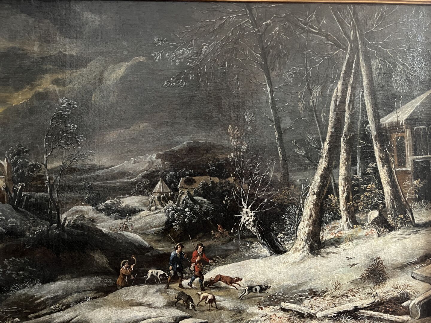 Null 归于Willem Van Bemmel (1630-1708)
雪景
画布。
51 x 71厘米 

1630年出生于乌特勒支，1708年在纽伦堡附近&hellip;