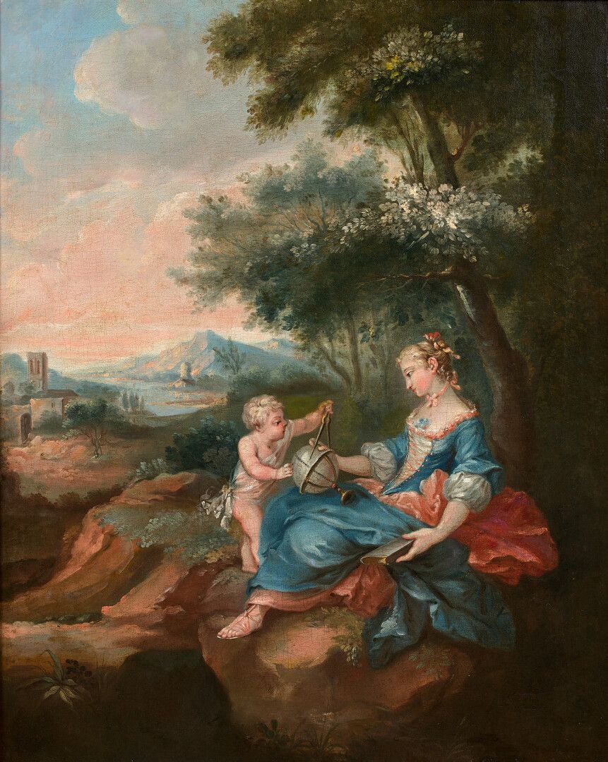 Null Escuela FRANCESA del siglo XVIII, seguidor de François BOUCHER
Alegoría de &hellip;