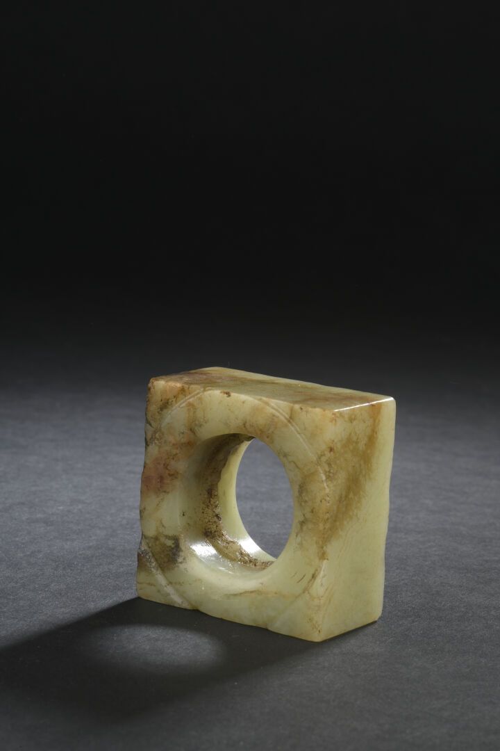 Null Jade CONG 
CHINA
Of square section, the center hollowed out in circular for&hellip;