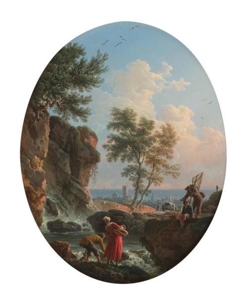 Null Claude Joseph VERNET (Avignon 1714 - Paris 1789)
Pêcheurs près du rivage, d&hellip;