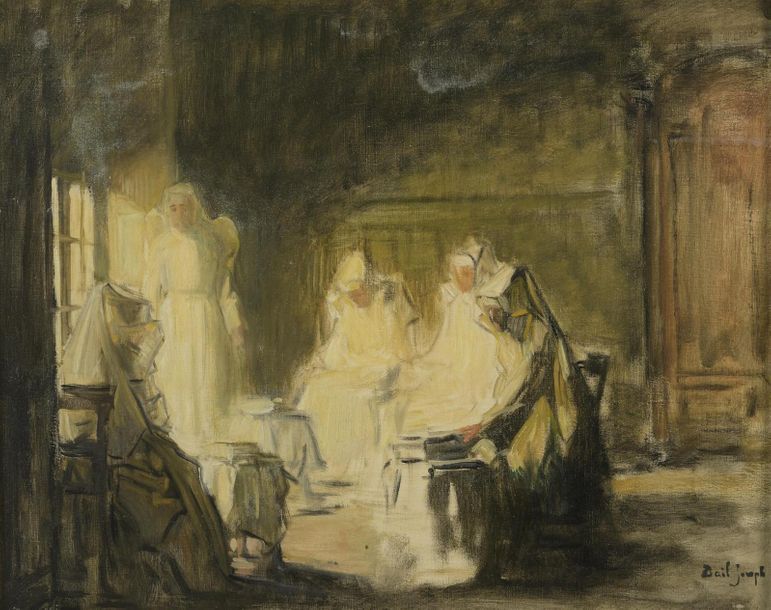 Null BAIL Joseph (1862-1921)
Cinq soeurs Hospitalières de l'Hôtel-Dieu dans leur&hellip;
