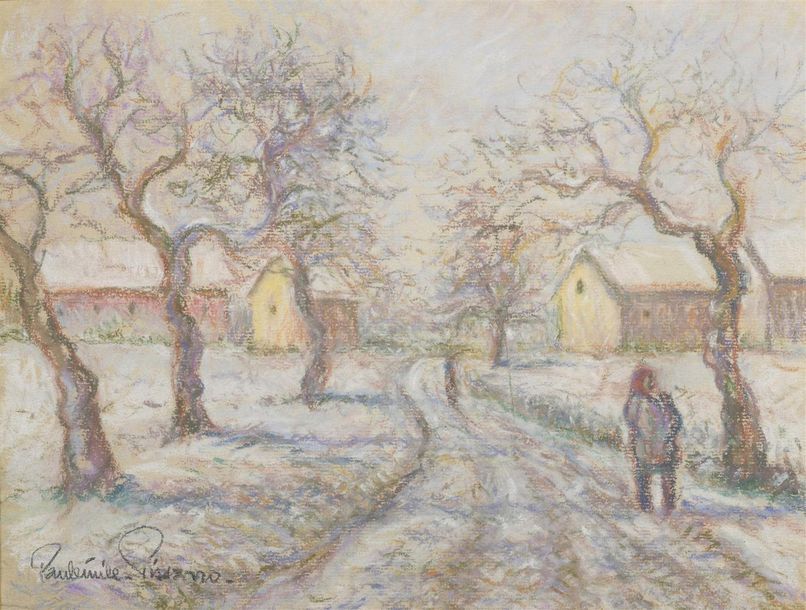 Null Paul-Émile Pissaro (1884-1972)
Chemin bordé d'arbres en hiver
Aquarelle sig&hellip;