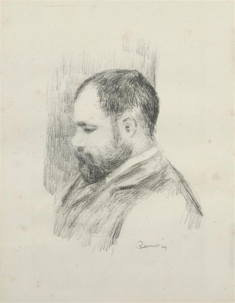 Null Pierre Auguste Renoir (1841-1919)
Ambroise Vollard , portrait de profil cir&hellip;