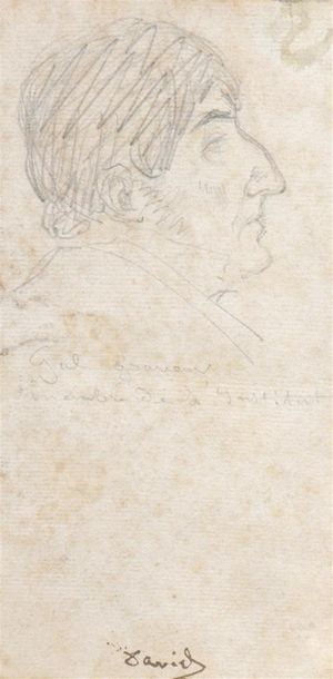 Null David d'ANGERS (Angers 1788 - Paris 1756)
Portrait d'homme de profil droit
&hellip;