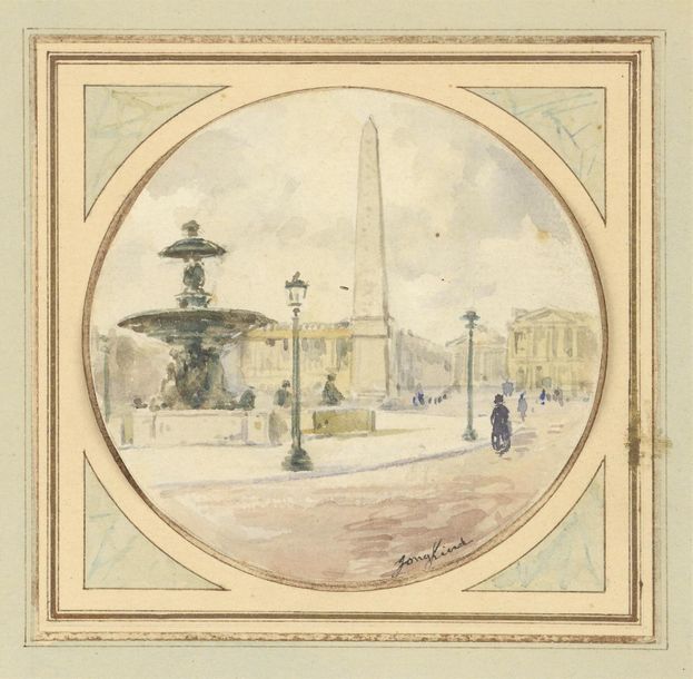Null Johan-Barthold JONGKIND (1819-1891)
Vue de la Place de La Conccorde
Aquarel&hellip;