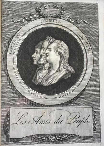 Null École française vers 1780
Les amis du peuple
Gravure.
14 x 9,5 cm