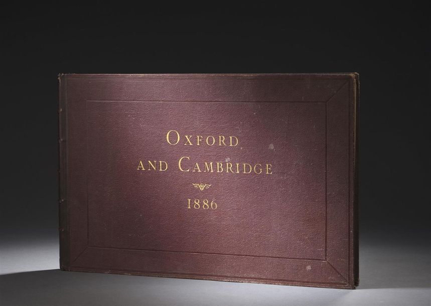 Null Album oblong en percaline marqué Oxford & Cambridge 1886 ayant appartenu à &hellip;