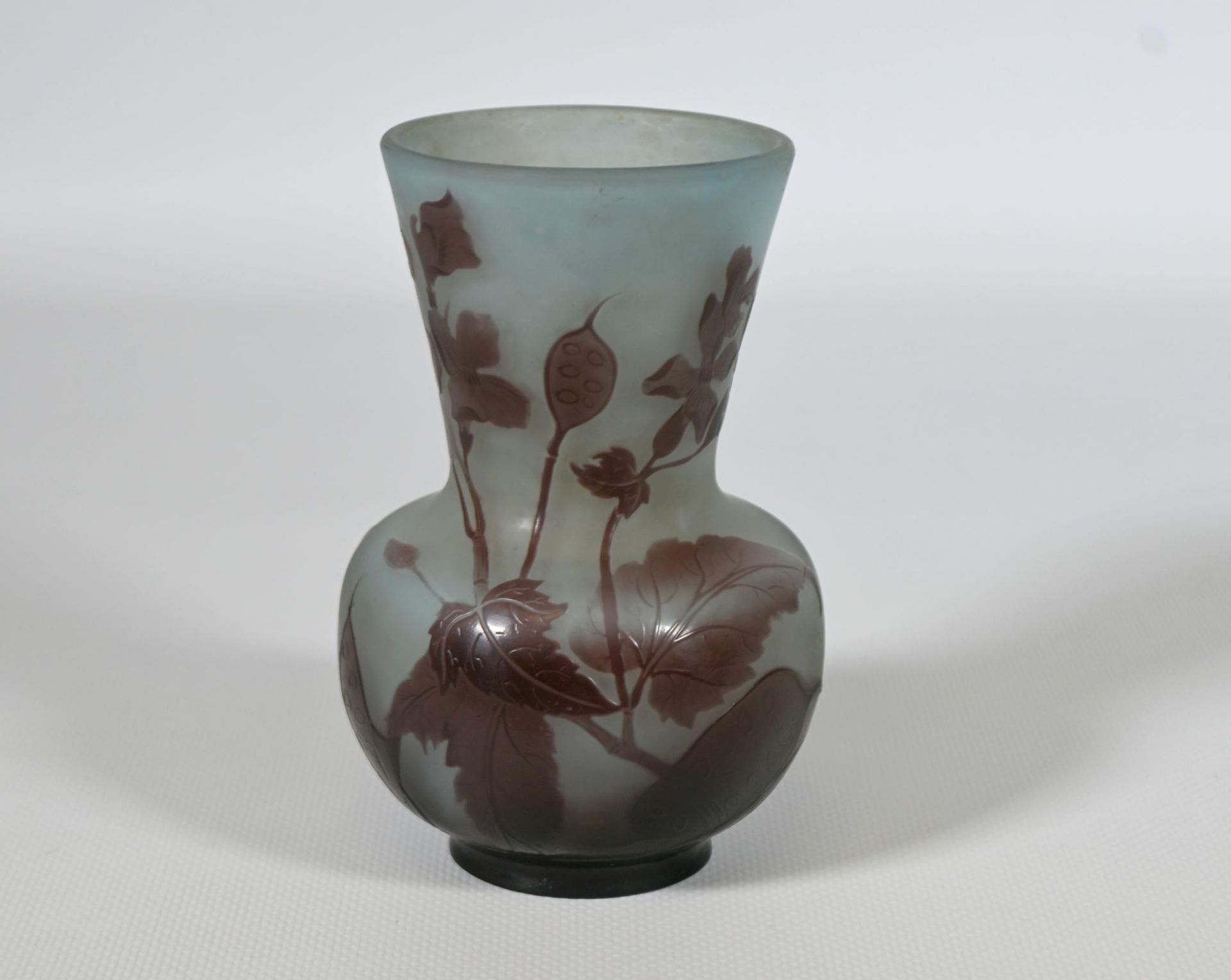 Null Gallé Ets (période 1920-1924) vase "balustre", à col évasé en verre multico&hellip;