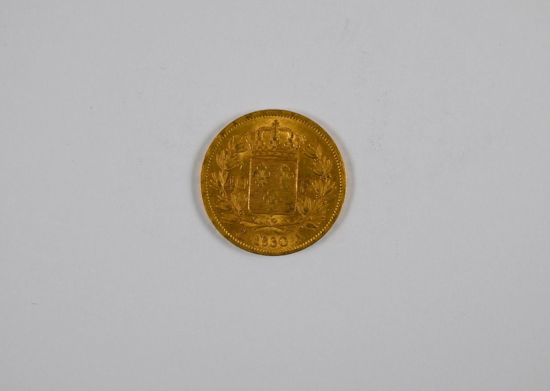 Null (x1) 40FF 金币，带有法国国王路易-菲利普一世（Louis Philippe I）的轮廓，1830 年 - 除增值税外，价格降至 13.5