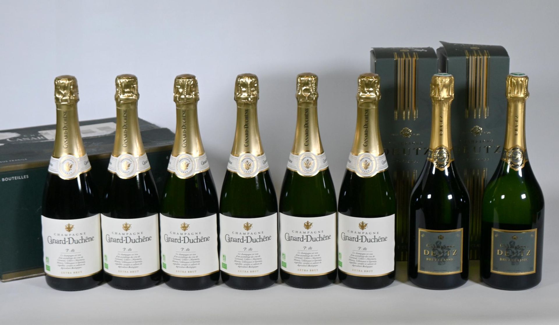Null Canard-Duchêne, lot de (x6) bouteilles de Champagne "extra-brut" de 750 ml &hellip;