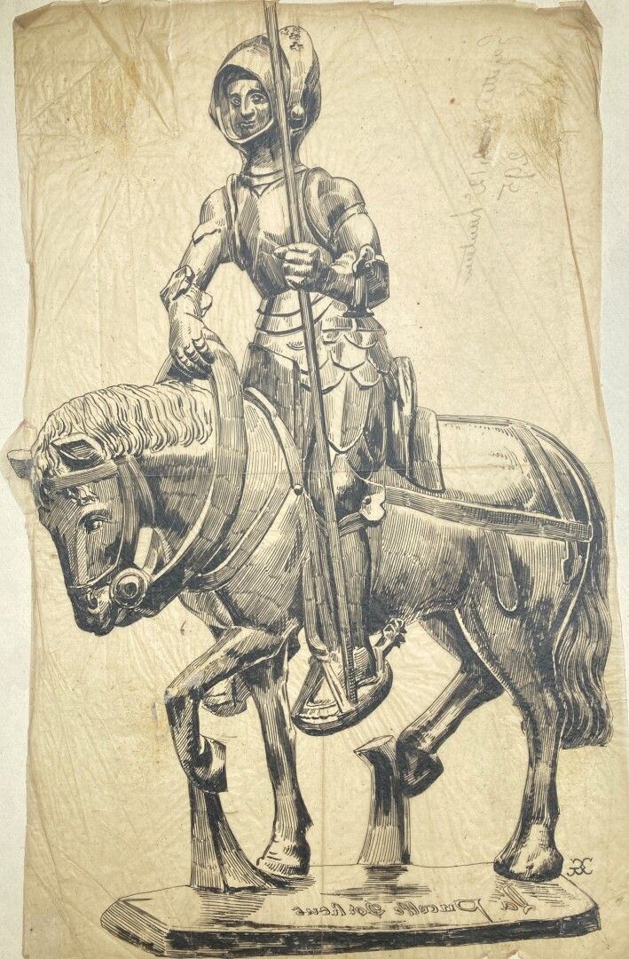 Null G. C.

(Actif vers 1900)

Jeanne d'Arc

Plume et encre noire sur papier cal&hellip;