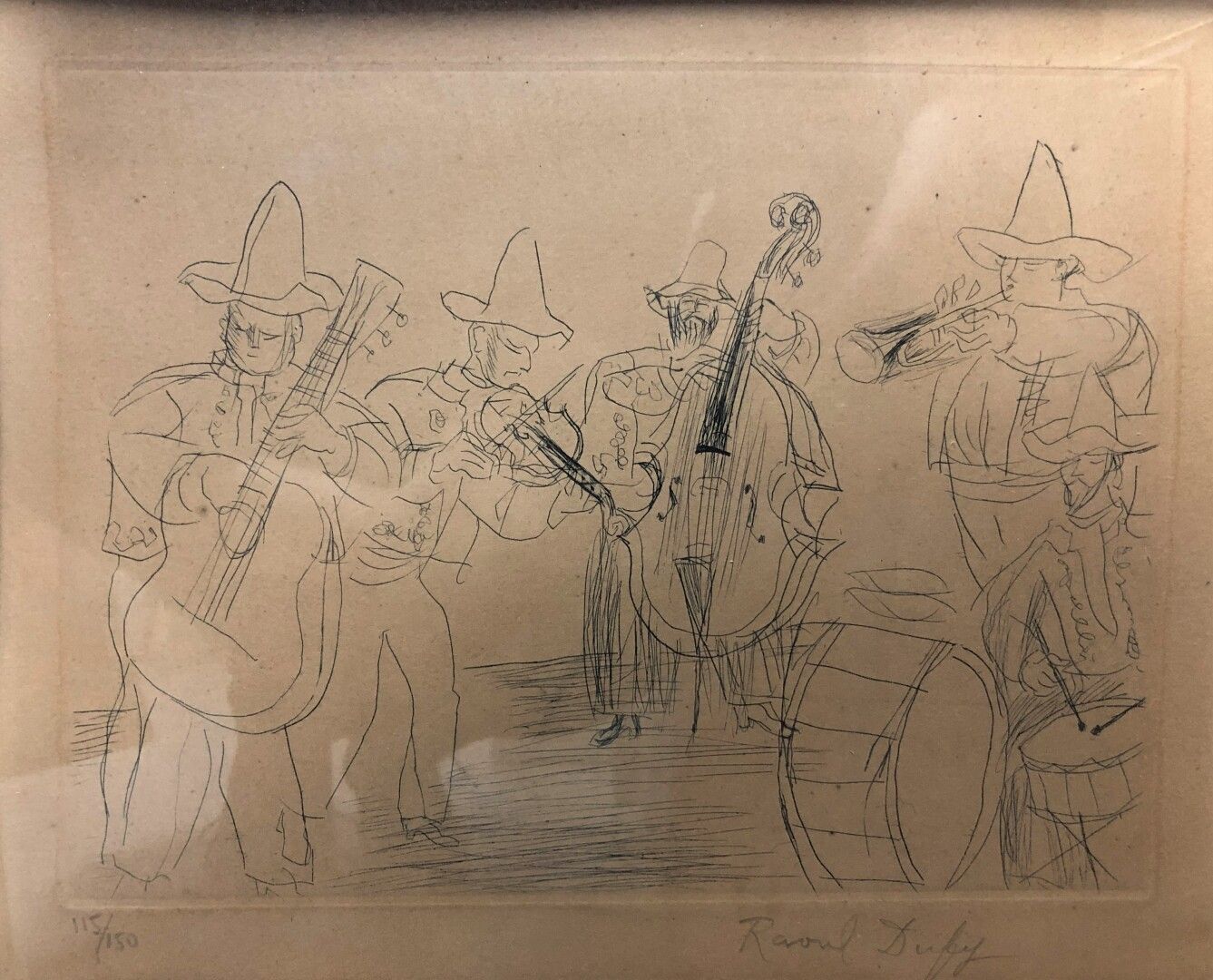Null Raoul DUFY (1877-1953) after

The Musicians (1951)

Lithograph numbered 115&hellip;