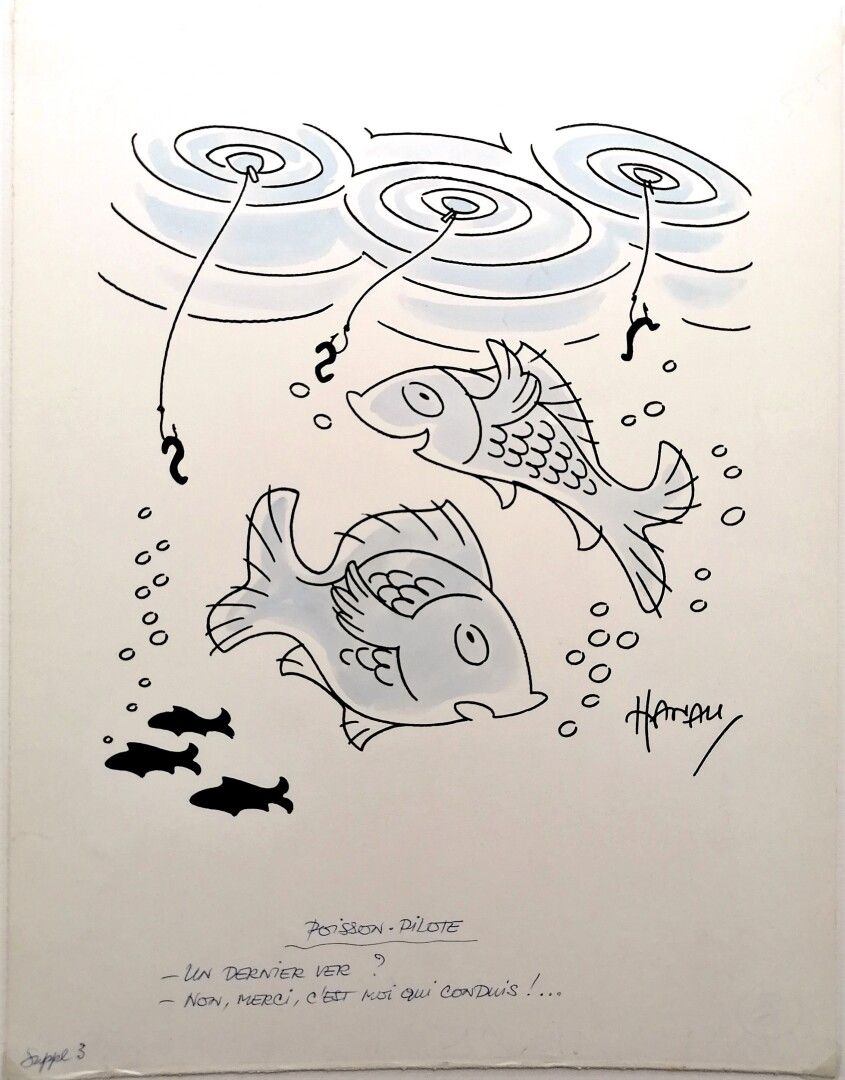 Null HANAU

PILOT FISH

Black ink and watercolour signed lower right, titled and&hellip;