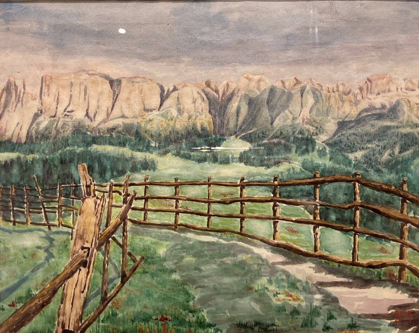 Null Carl - Oscar BORG (Grinstad 1876 - Santa Barbara 1947)

Paesaggio con rocce&hellip;