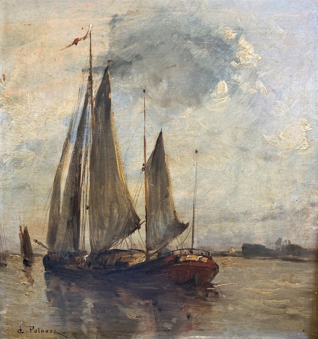 Null 莱昂-热尔曼-佩卢斯 (1838-1891)

船只

左下角有签名的板上油画

20 x 18,5 cm
