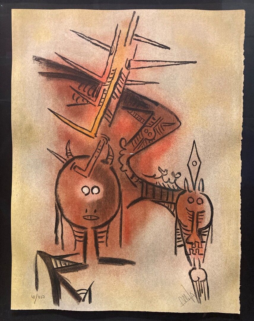 Null Wifredo LAM (1902-1982), after

Composition

Serigraph numbered 41/242 lowe&hellip;