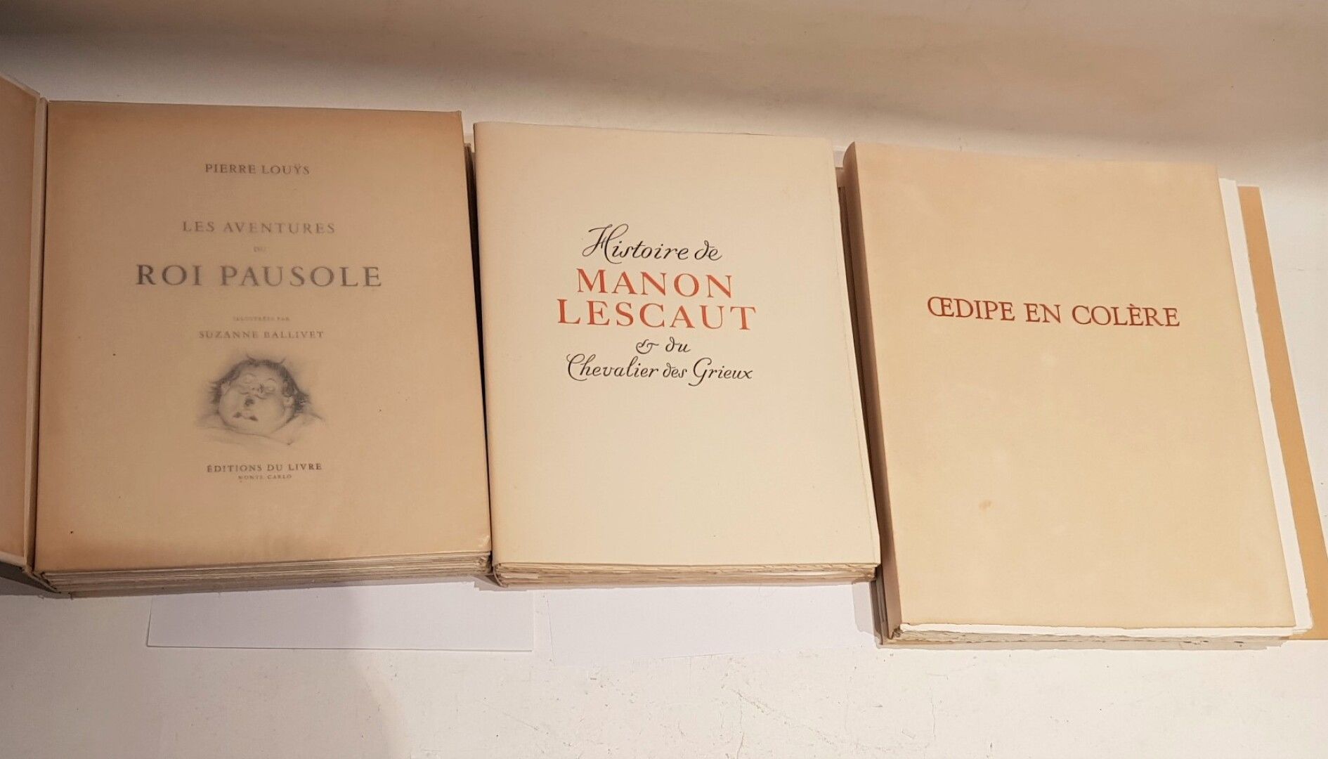 Null 皮埃尔-鲁伊斯，《保索尔国王的冒险》，1945年编辑，1卷，带插图的滑套。

Abbé PREVOST, Histoire de Manon Lesc&hellip;