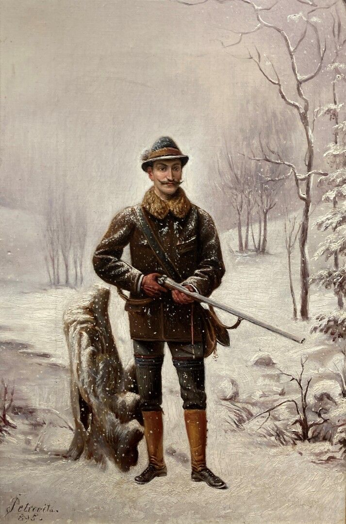 Null Ladislaus Eugen PETROVITS (1839-1907)

Jäger im Schnee

Öl auf Leinwand sig&hellip;