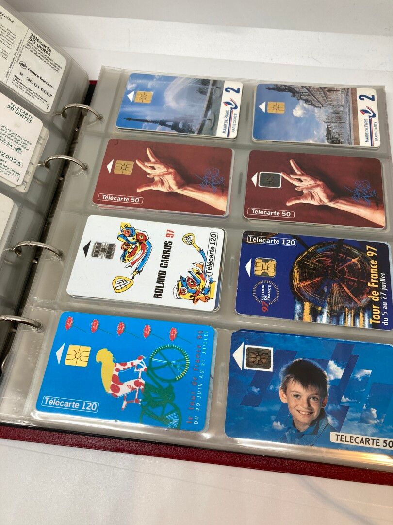 Collection de télé-cartes téléphoniques années 80-90