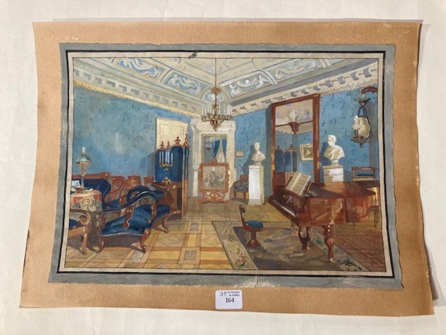 Null Ecole française XIXème siècle

Intérieur de salon de musique

Gouache

24 x&hellip;