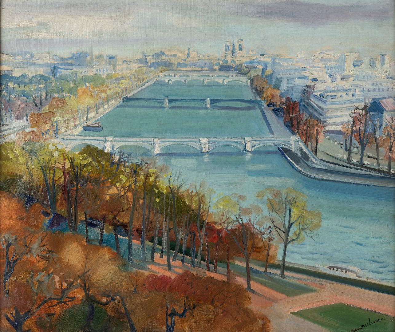 Null Lucien NEUQUELMAN (1909-1988)

La Seine vue du Trocadéro

Huile sur toile s&hellip;