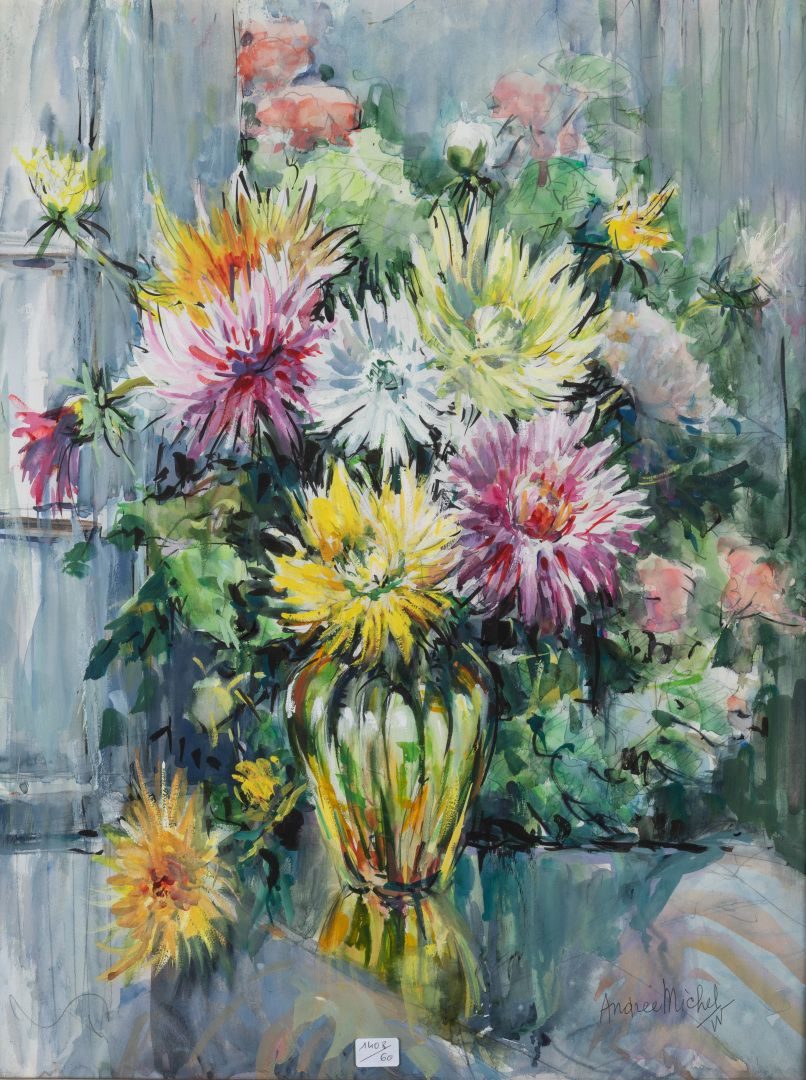 Null Andrée MICHEL (1908-1975)

Bouquets de dahlias

Deux aquarelles sur papier &hellip;