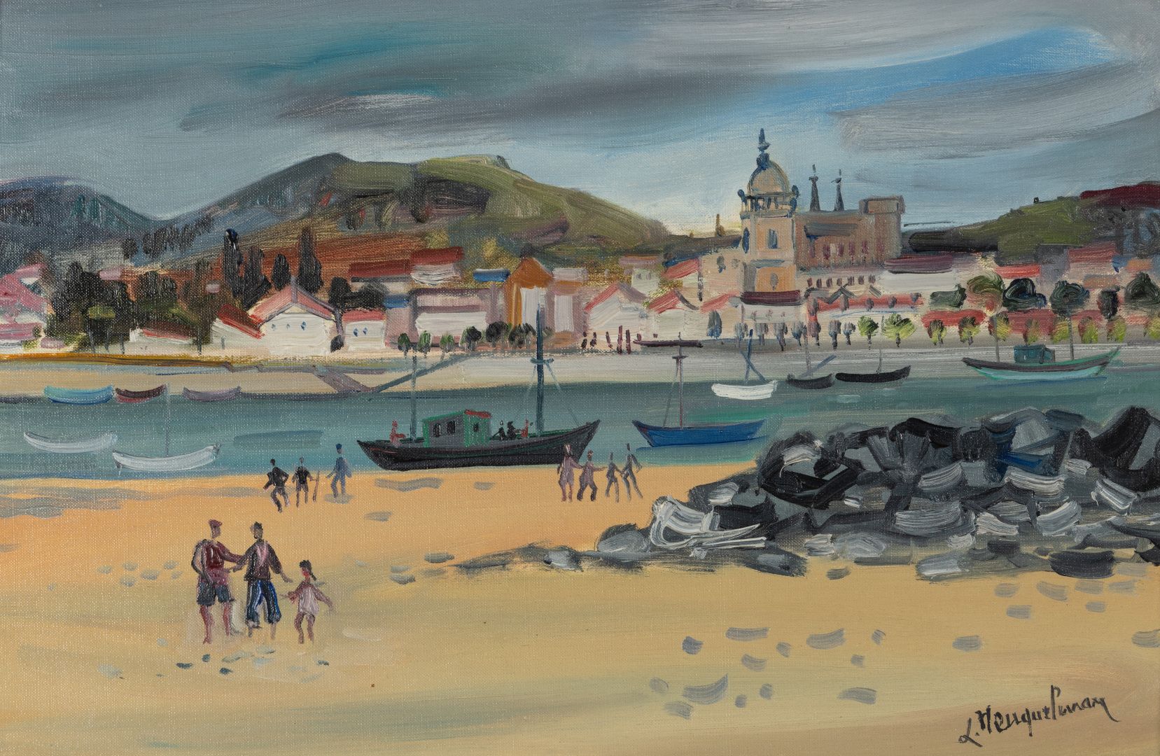 Null Lucien NEUQUELMAN (1909-1988)

Vue d'un port du Sud

Huile sur toile signée&hellip;