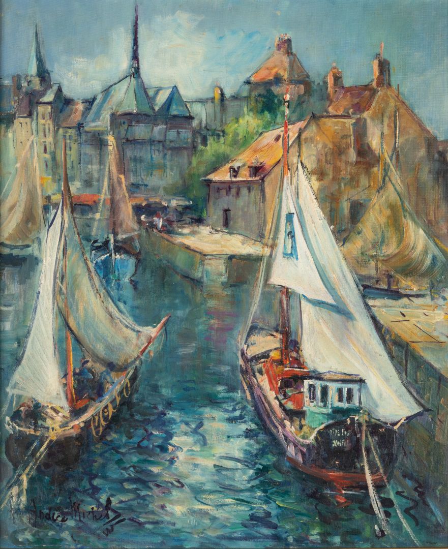 Null Andrée MICHEL (1908-1975)

Le port de Honfleur

Huile sur toile signée en b&hellip;