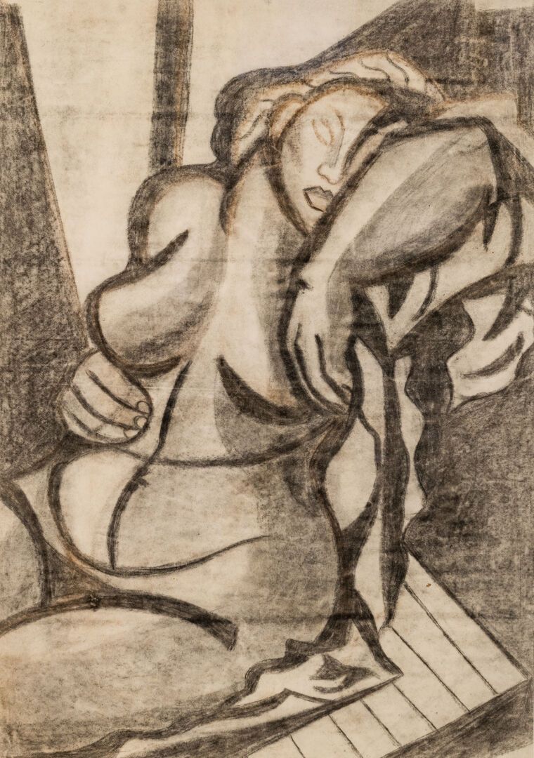 Null CUBIST SCHOOL

Lying woman

Charcoal on paper

92 x 64 cm