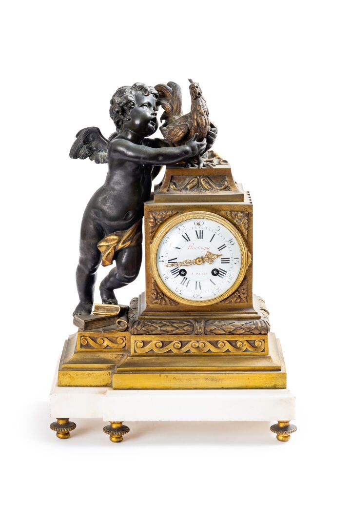 Null Clock of Louis XVI style representing an allegory of Education promoting th&hellip;