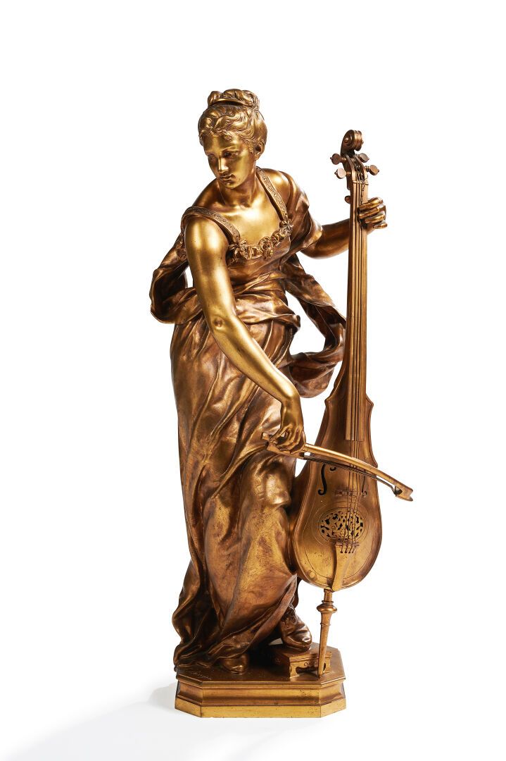 Null Louis-Ernest BARRIAS (1841-1905)

La musicienne

Groupe en bronze à patine &hellip;