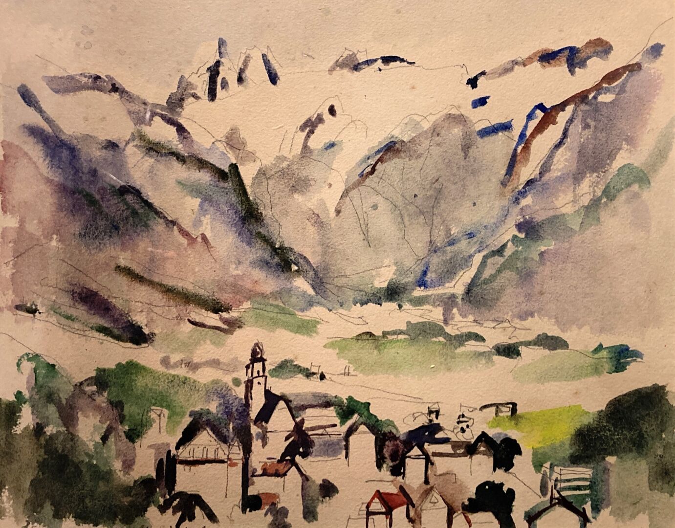 Null Ghislain UHRY (1932)

Vue de village de montagne

Crayon et aquarelle annot&hellip;