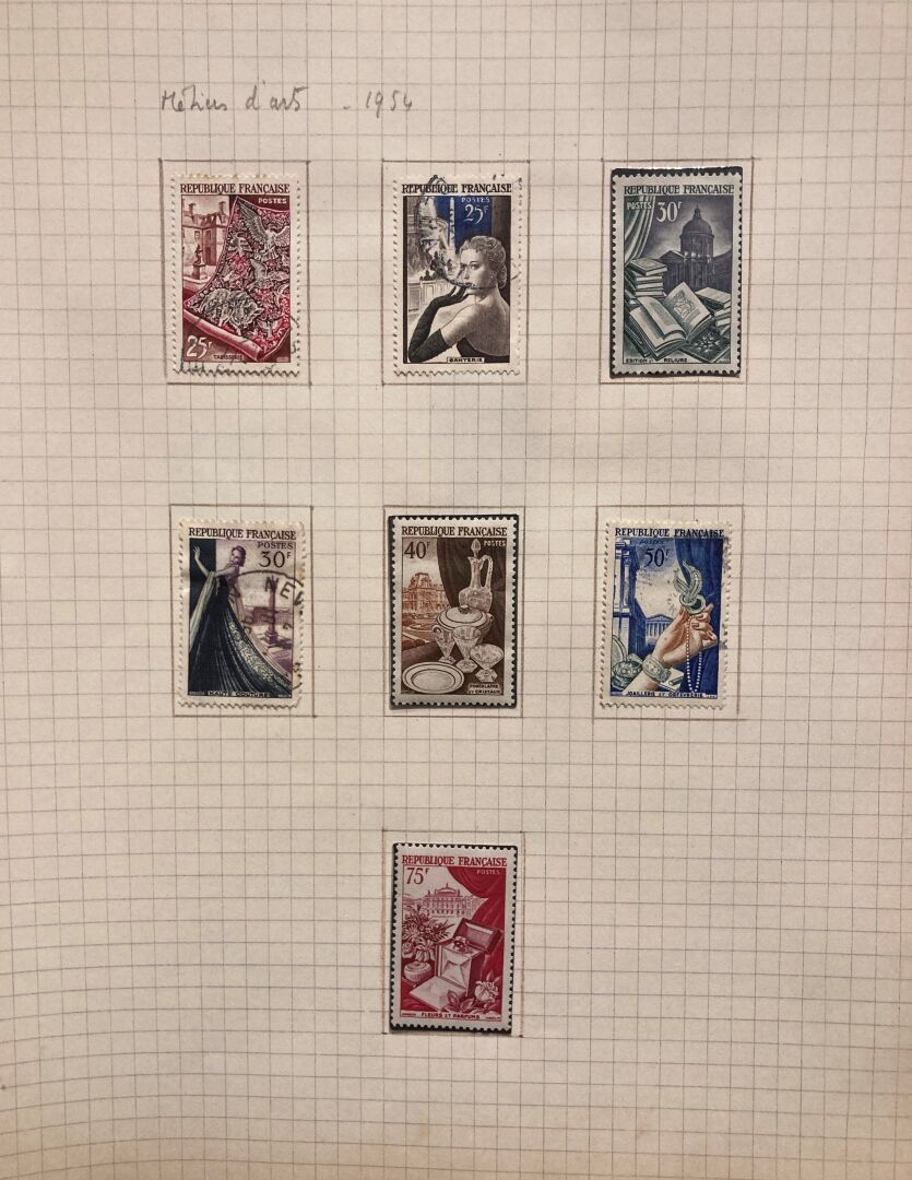 Null Carpetas de colección de sellos en dos partes
