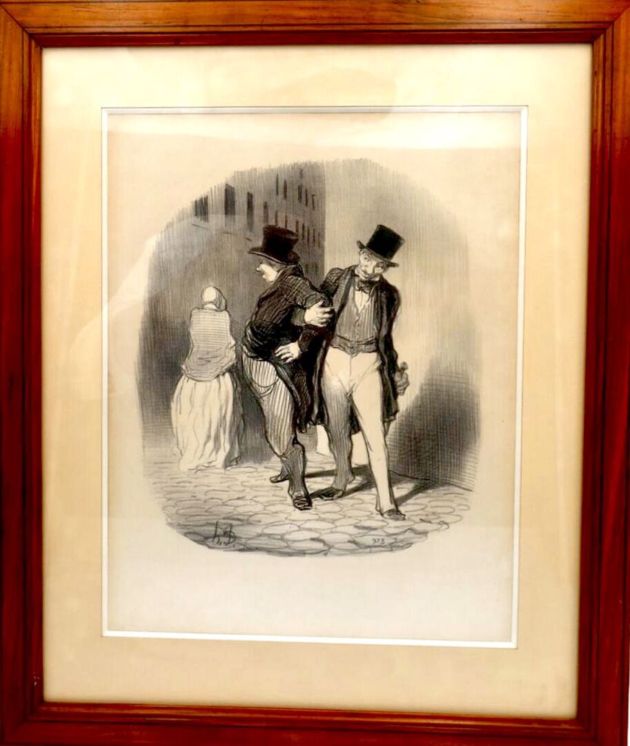 Null DAUMIER, after

Characters in the Street

Lithograph in black framed