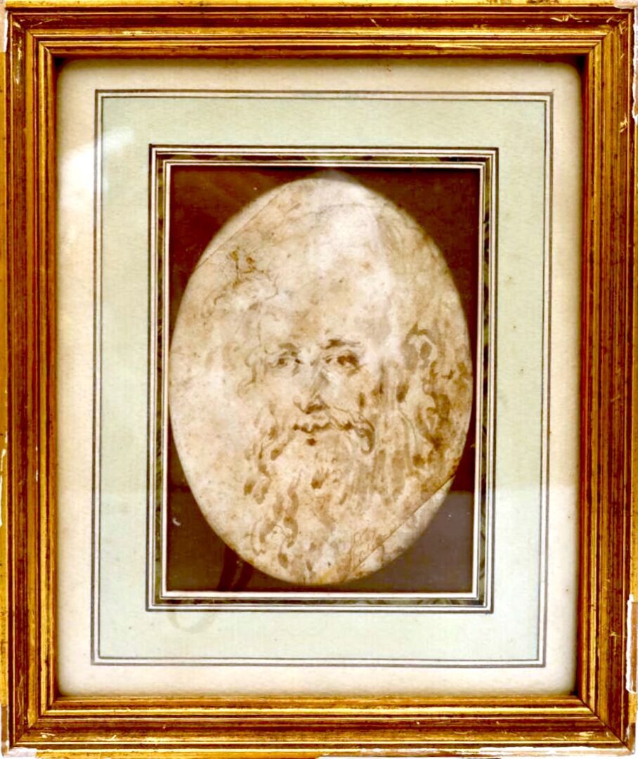 Null 18世纪的法国学校

一个有胡子的男人的画像

椭圆形的水墨画

12 x 9 cm

背面刻有Fragonard的字样