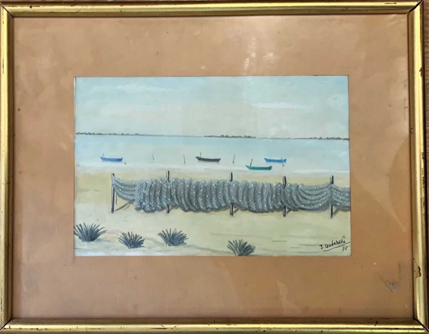 Null 20世纪的学校

9件拍品，包括表现海景和摩洛哥风景的小水彩画，骑手，一幅表现风景和干石屋的油画，署名J.Godebski，一幅署名A.Lacovle&hellip;