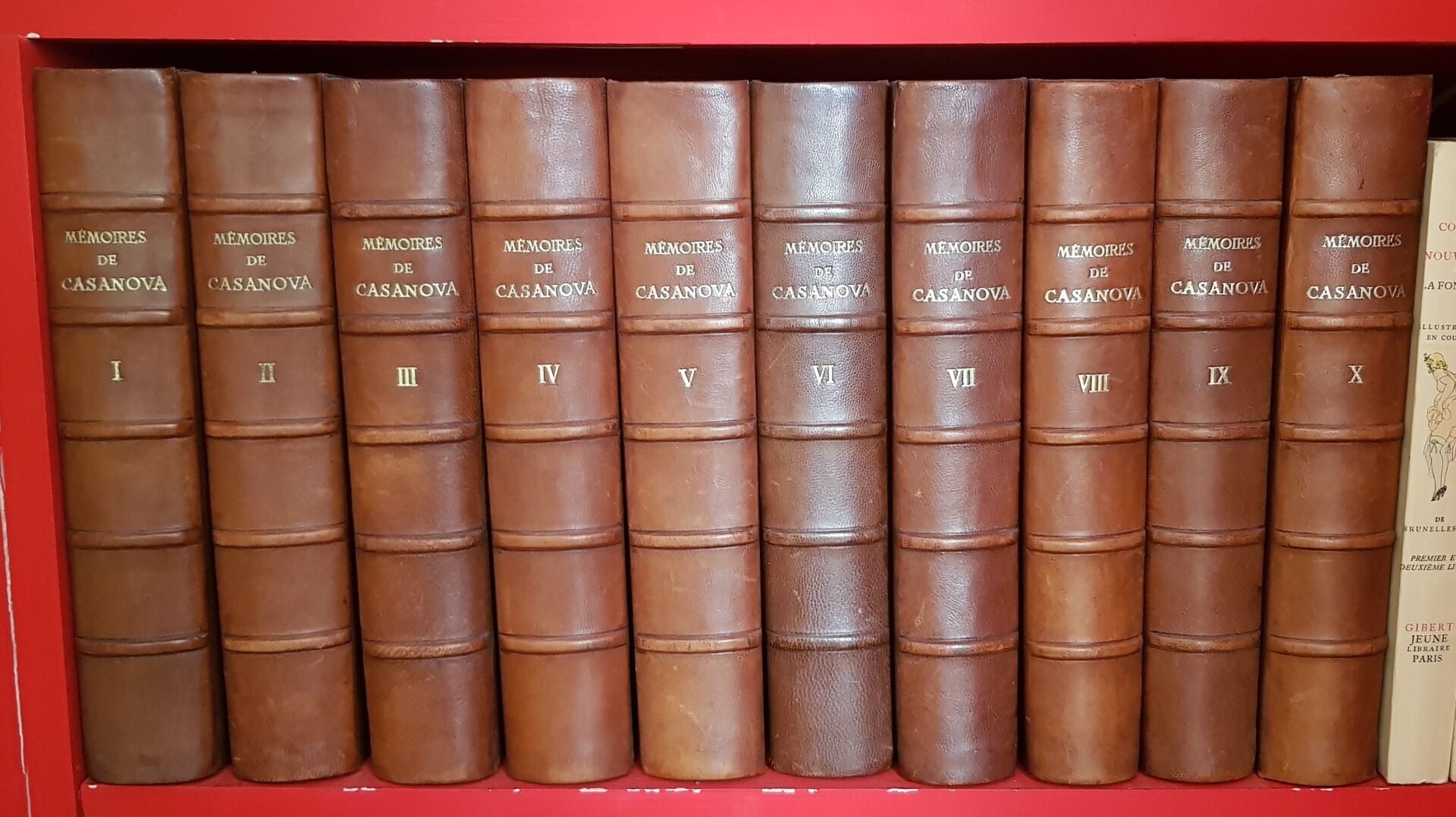 Null 书籍的数量 
卡萨诺瓦的回忆录
奥古斯特-勒鲁瓦著，贾瓦尔和布尔多编著。 
在Vélin du Marais上有十个编号的套装，编号为1524/235&hellip;