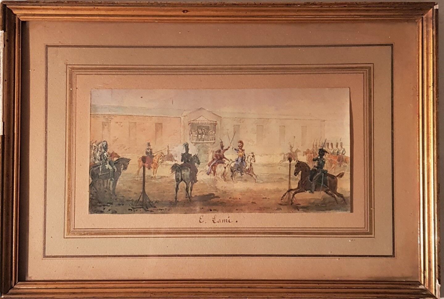 Null Eugene Louis LAMI (1800-1890)
Military exercises of cavalry
Watercolor and &hellip;
