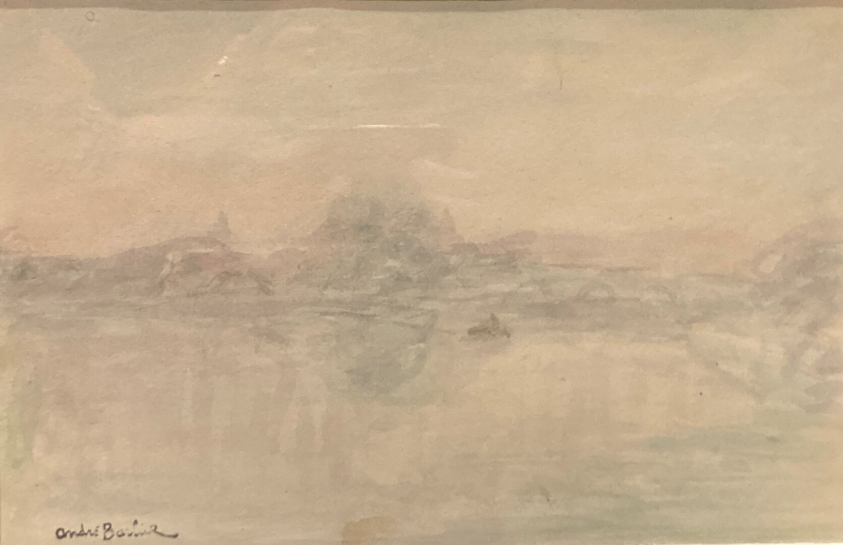 Null André BARBIER (1883-1970)
Vue de Paris - Le Pont Neuf
Aquarelle sur papier &hellip;