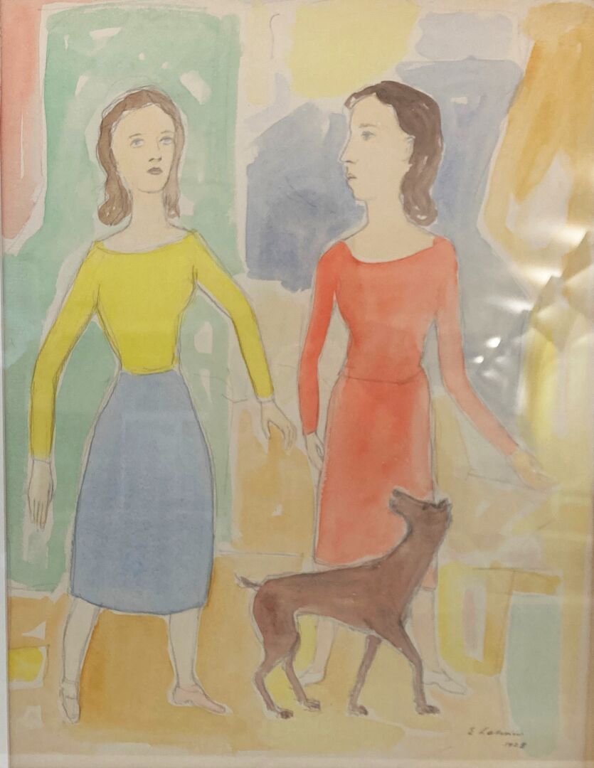 Null Émile LAHNER (1893-1980)

Femmes et chien, 1928

Crayon et aquarelle signé &hellip;