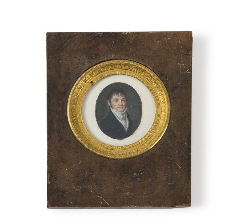 Null ECOLE du XIXème siècle
Portrait d'homme
Miniature gouachée à vue ovale
5 x &hellip;