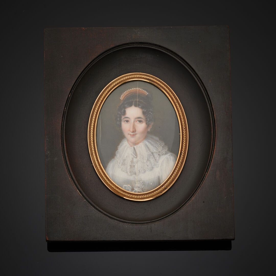Null 弗雷德里克-米勒（1786-1859）
路易丝-安托瓦内特-"费丽泰"-布里奥特王妃肖像（1782 - 1815 年）
水粉微型画，题有 "Copié&hellip;