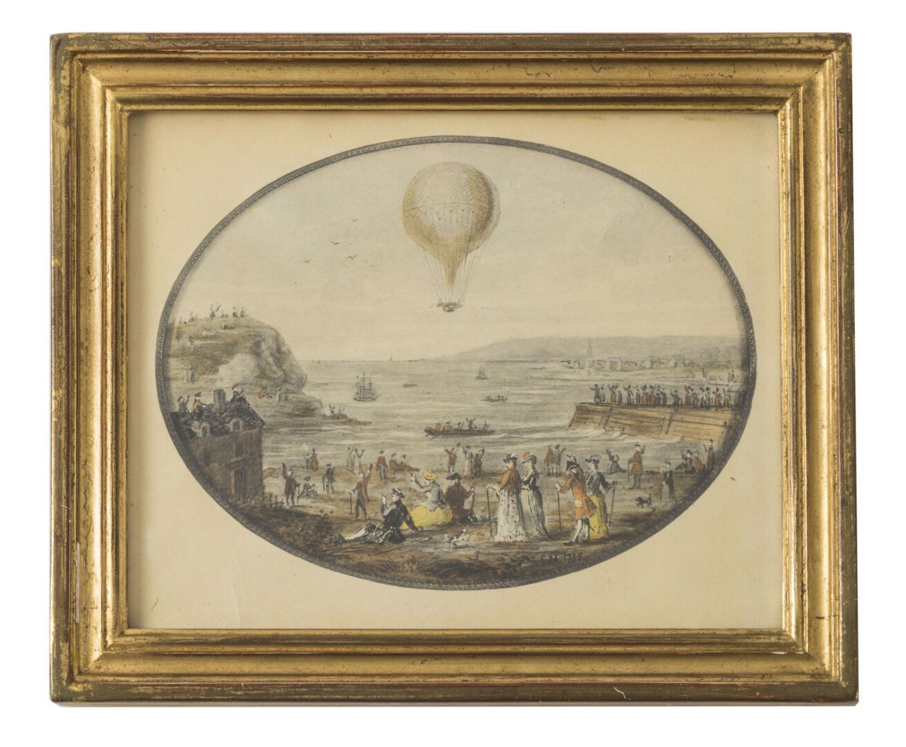 Null Ecole du XVIIIème siècle
La traversée de la Manche en montgolfière par Pilâ&hellip;