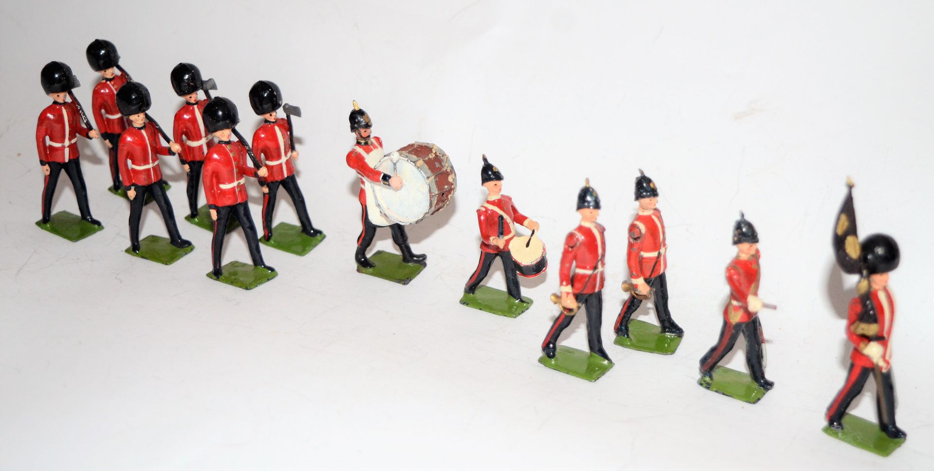 Null BRITAINS: Set Ref. 76 "Drums and Buggles of the Line", komplett, 5 Stück. 1&hellip;